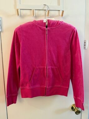 Juicy Couture Vintage women’s hot pink velour JUICY jacket